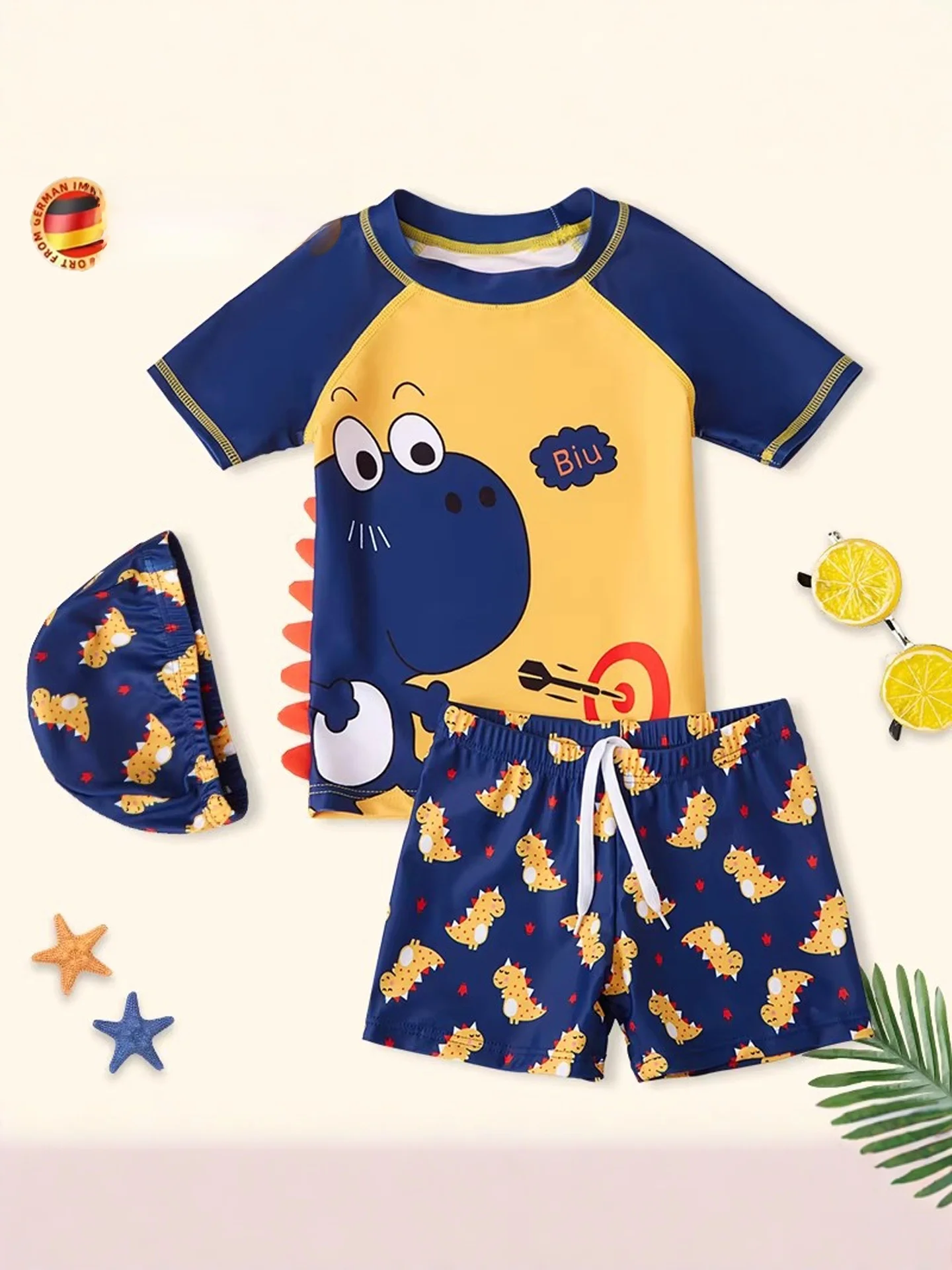 children's-two-piece-swimming-suits-quick-dry-swimwear-for-boys-and-girls-small-medium-large-kids-sun-protection-swimming-gear