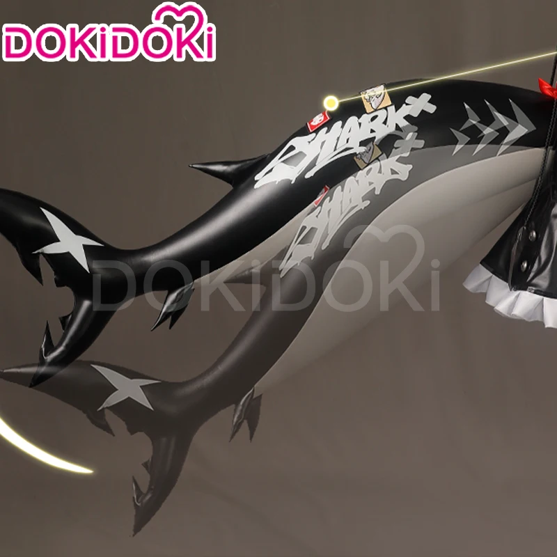 Ellen Joe Tail Cosplay Props Game Zenless Zone Zero Cosplay DokiDoki ZZZ Ellen Joe Women Cute Shark Inflatable Tail Halloween