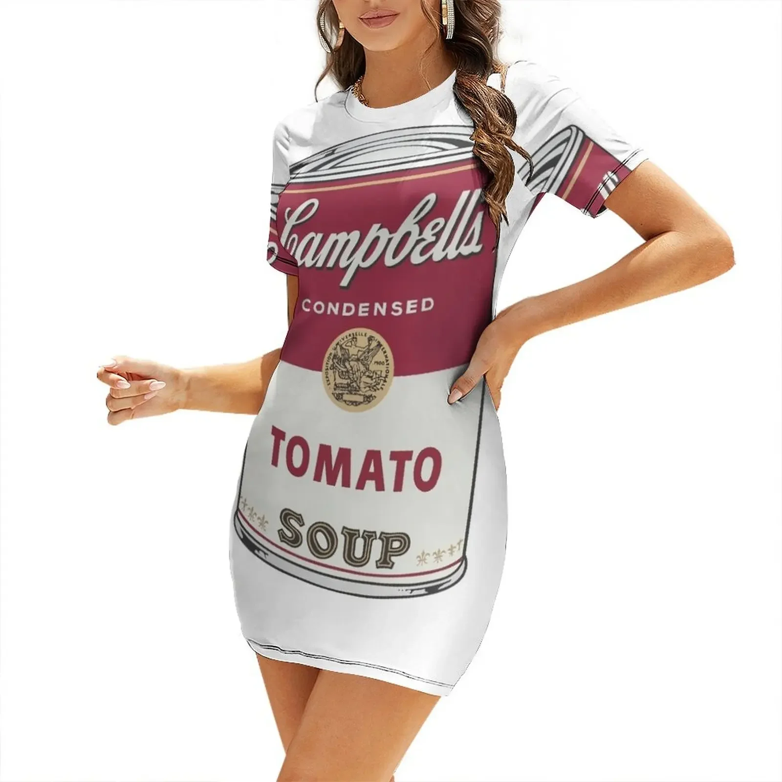 

Campbell's soup Short-Sleeved Dress women's summer dress 2026 women's summer clothing 2026