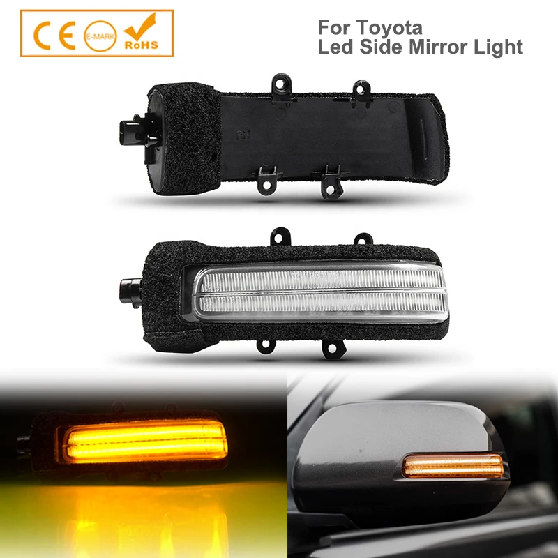 

LED Turn Signal Blinker Indicator Light Rearview Mirror Lamp Car Accessories For Toyota Estima Alphard Sienna 4Runner Previa