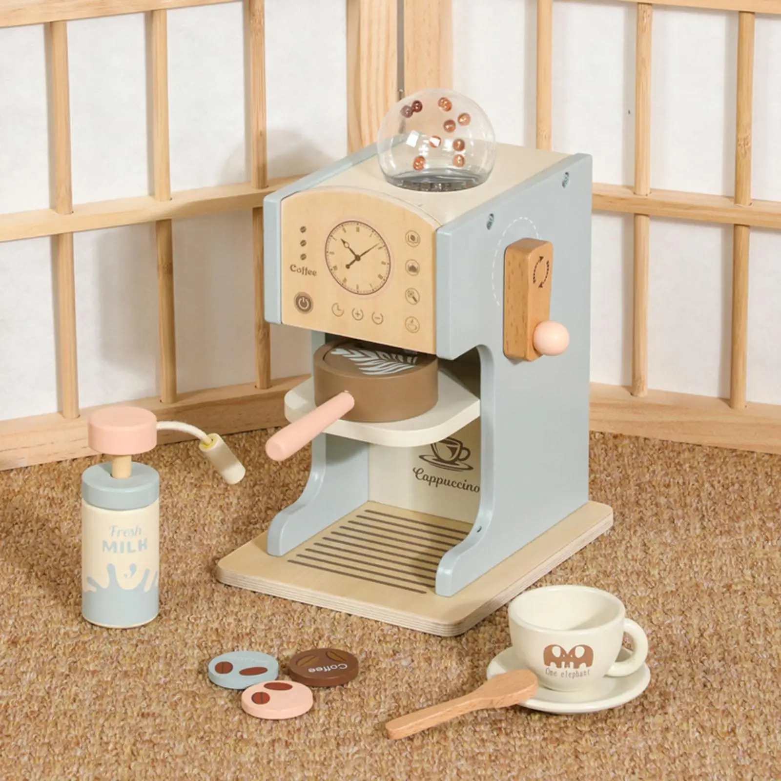 Simulation Coffee Machine Toy Role Play Fun Set for Girl Boys Kids Toddlers