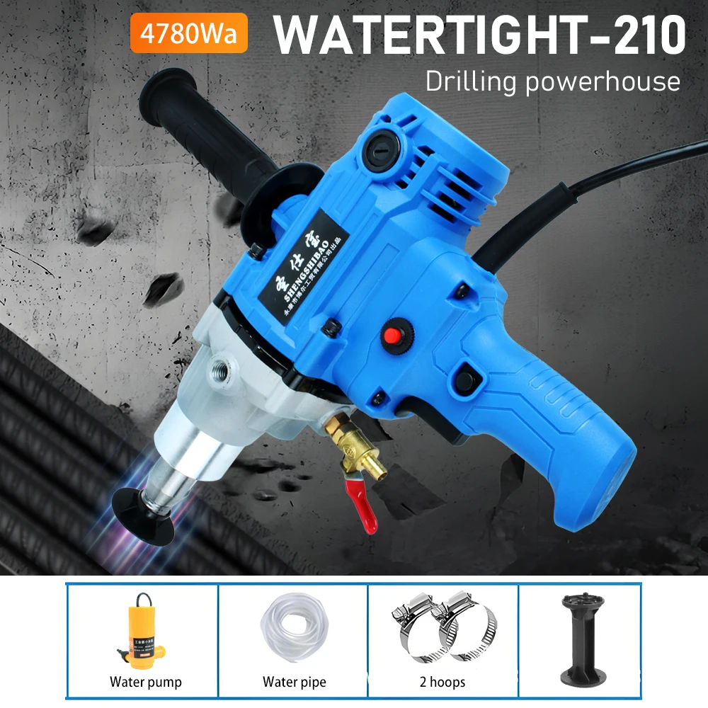 

Concrete Drilling Machine Electric Drill Mixer Wall Drilling Tool Dry/Wet Dual-Use Engineering Torque Drilling Machine