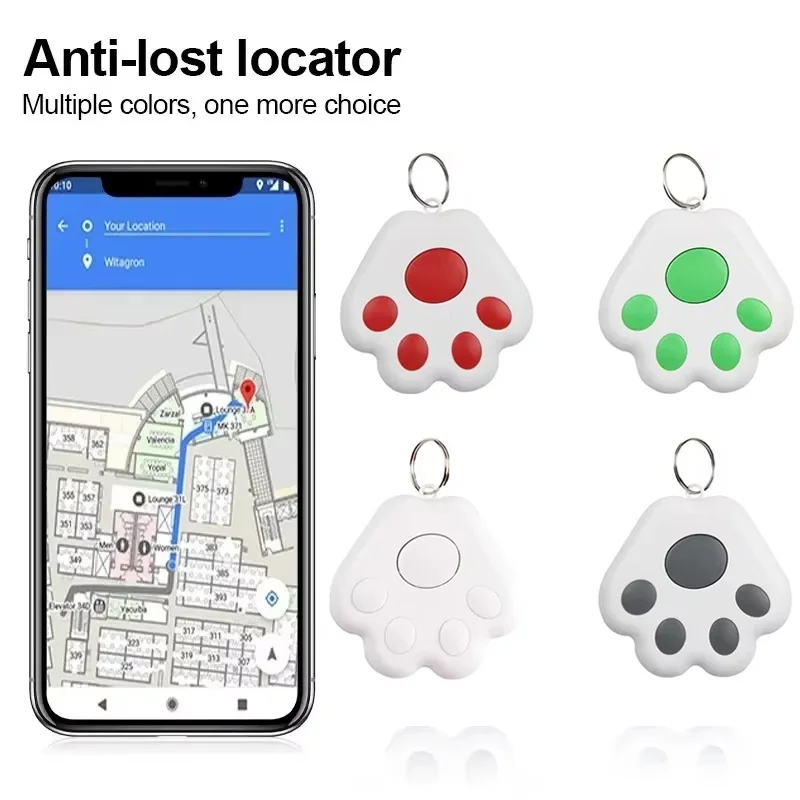 Mini GPS Tracker Key Kids Bag Finder Dog Cat Pets Locator Smart Bluetooth Tracker Device Anti-lost Reminder For Locator Tracker