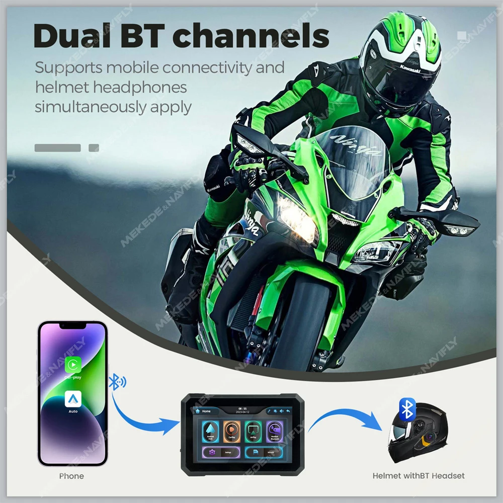 Navegador GPS Portátil para Mo - Motorcycle Gps Navigator Waterproof avaliação e preço