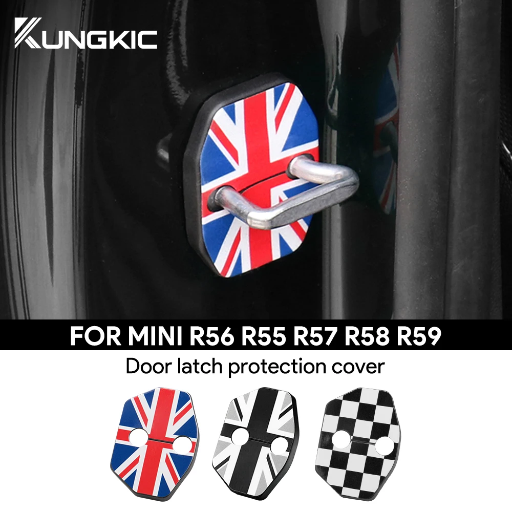 For Mini Cooper R55 R56 R57 R58 R59 Hatchback Car Door Lock Protective Buckle Cover Case Styling ABS Anti Rust Accessories