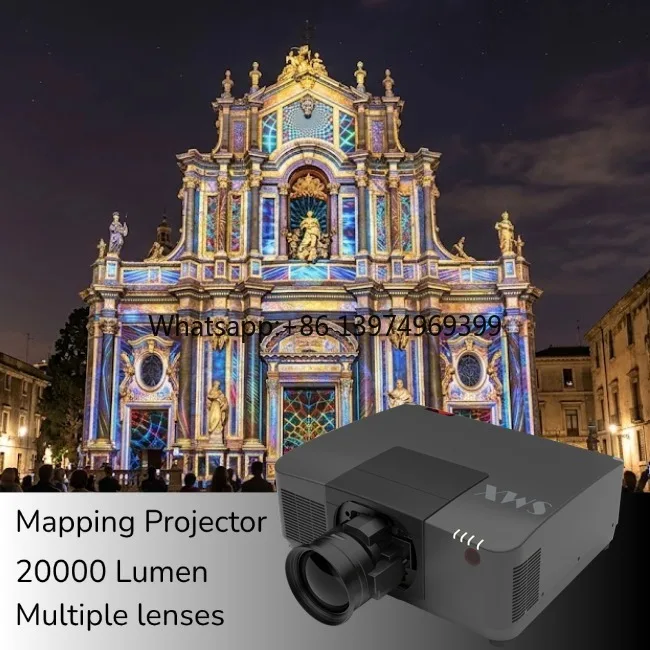 20000 Lumen Laser Projector for Large Stadium Large Venue Outdoor Building 4K Laser Light Outstanding Projection