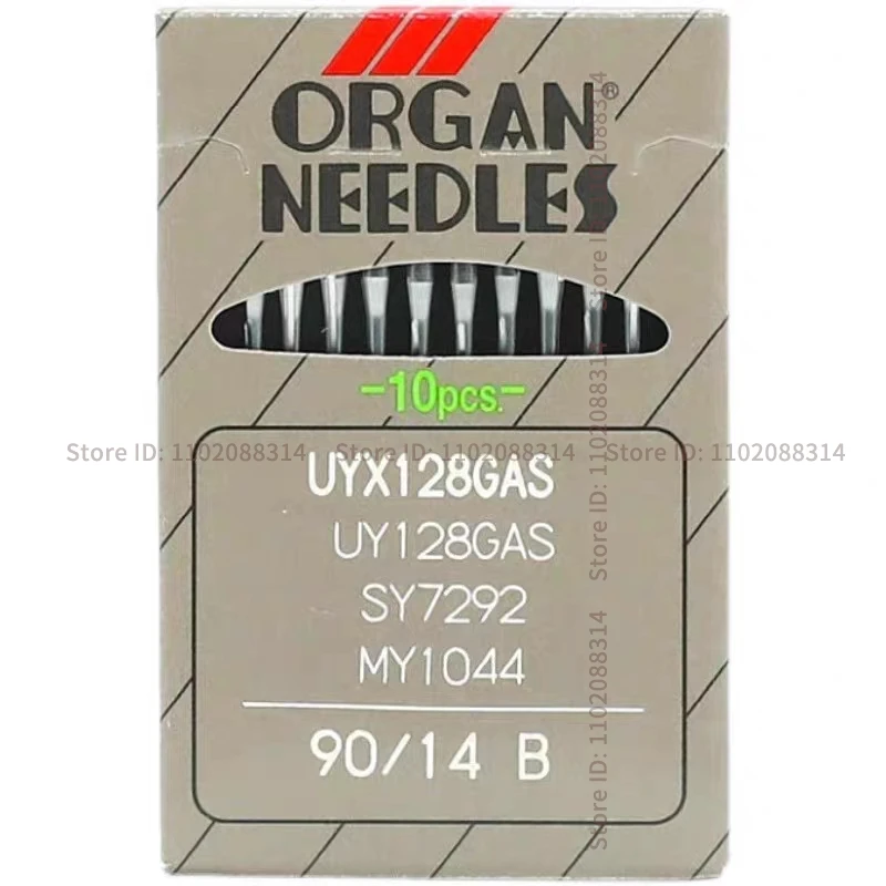 100PCS 10pack Japan Organ Uy128gas Uyx128gas Needles for Interlock Three Needle Five Thread Covering Stitch Machine 9 10 11 12