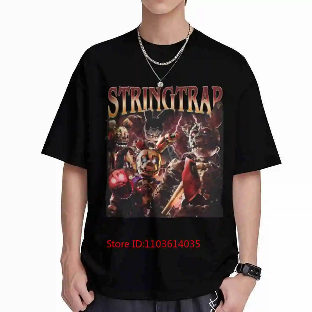 Animatronic Monster Horror Gaming Dark Aesthetic Short Sleeve Tee 100% Cotton T-Shirt