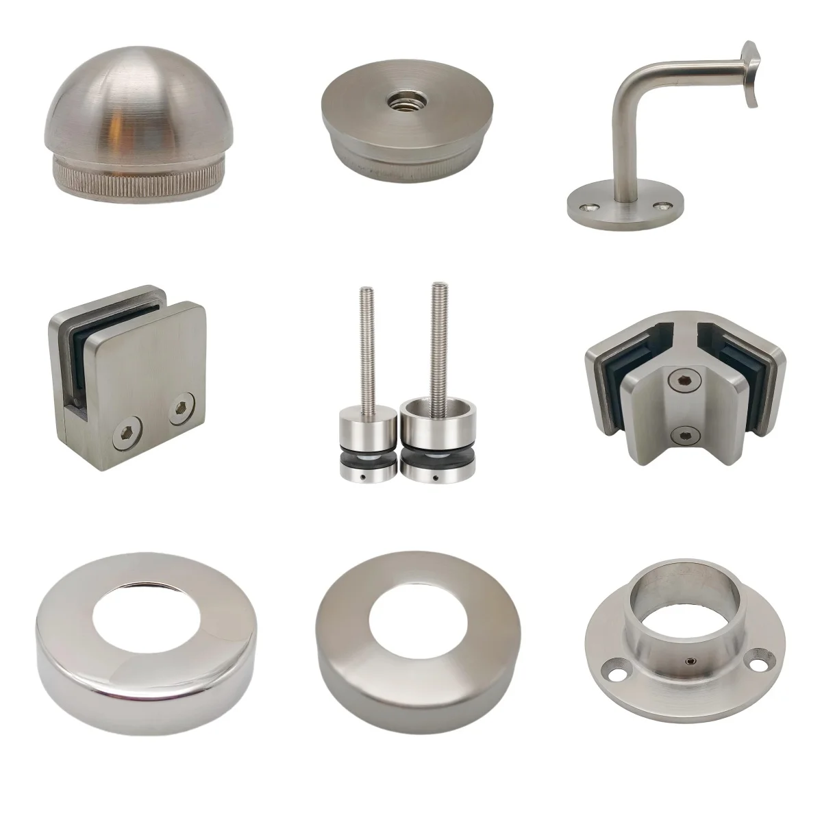 Highco-Cast 304 สแตนเลส 42.4 มม.และ 48.3 M ราวบันไดบันได Handrail อุปกรณ์เสริมระเบียงราวกระจก