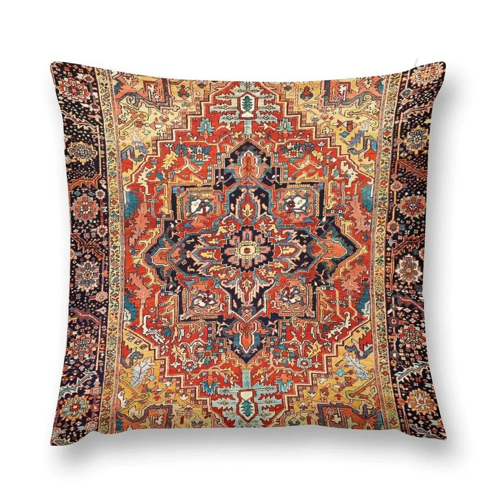 Heriz Persian Carpet Print Throw Pillow Cushion Cover Luxury Bed pillowcases Decorative pillowcase pillow