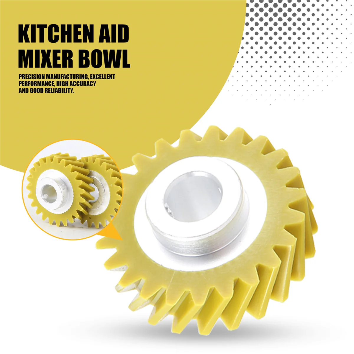 A26P 8 pezzi W 10112253   Parte di ricambio dell'ingranaggio a vite senza fine del miscelatore perfettamente adatta per i miscelatori KitchenAid, sostituisce 4162897 4169830   AP AP 4295669