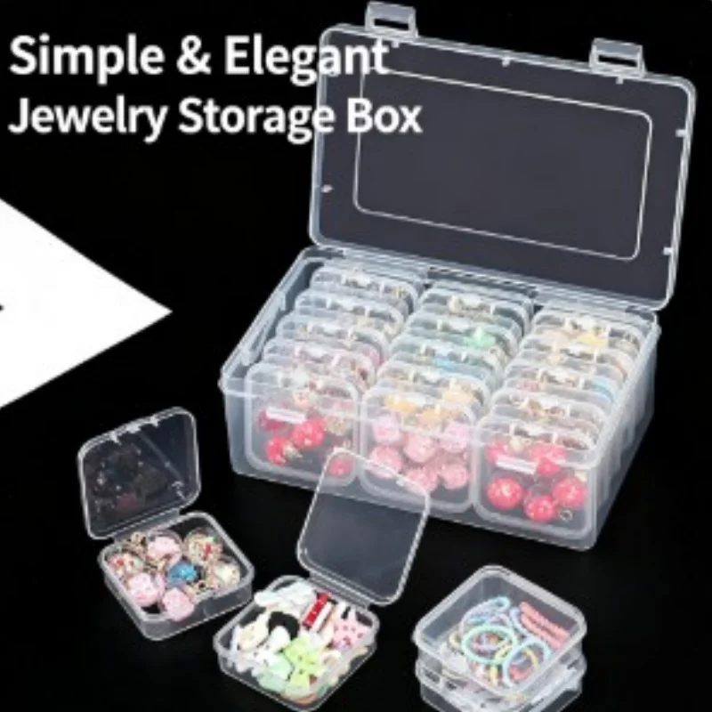 Transparent Plastic Storage Box DIY Diamond Parts Storage Box Nail Jewelry Storage Box Multi Functional Storage Box