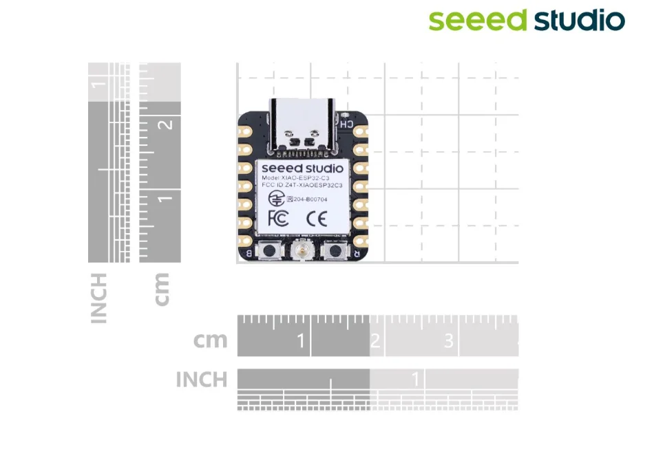 Imagem -06 - Seeeduino-seeed Studio Xiao Esp32-c3 Development Board Module Wi-fi Compatível com Bluetooth Mesh 5.0 Flash 4mb 400kb Ram Arduino