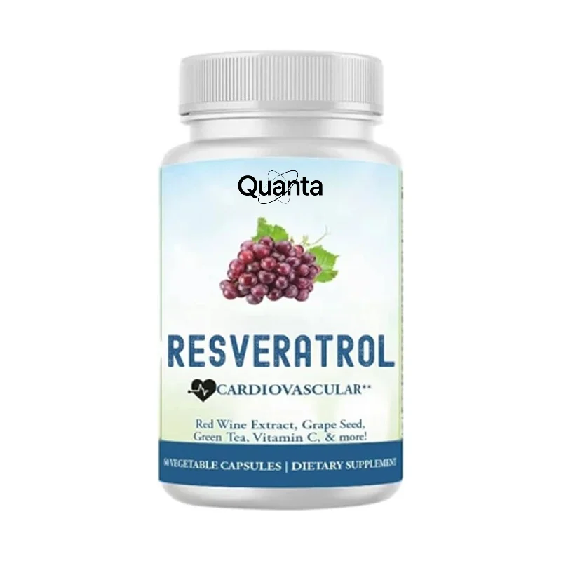 Resveratrol, 605mg Trans Resveratrol, 120mg Vitamin C, 60 Vegetarian Capsules, 30 Day Supply, Premium Health Supplement