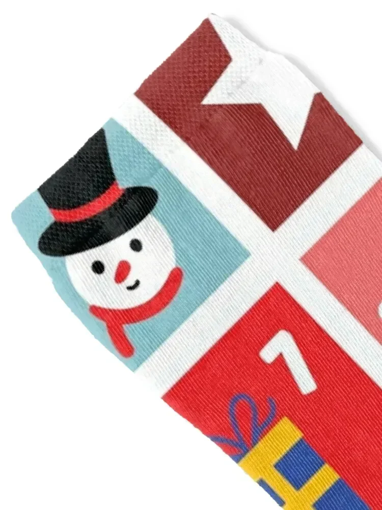 جوارب تقويم القدوم لعيد الميلاد، جوارب كاحل مجنونة للرجال والنساء #2