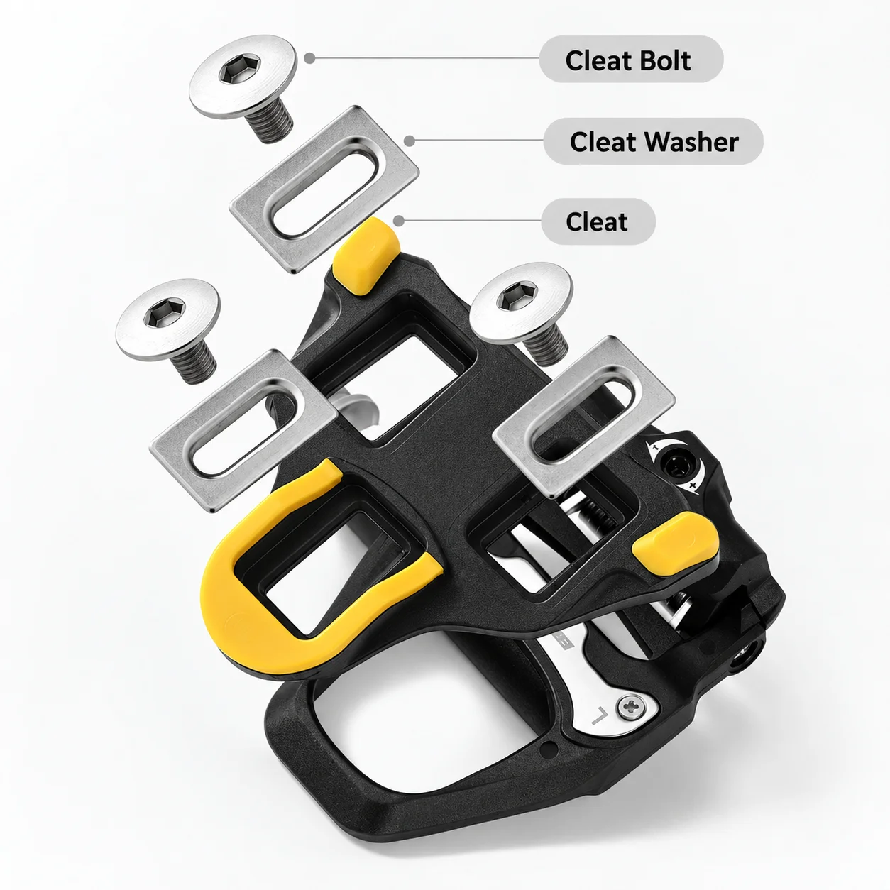 SPD Clipless Bike Pedals MTB Road Bicycle Self Locking Anti-Slip Cycling Pedal Set Outdoor Riding Accessories