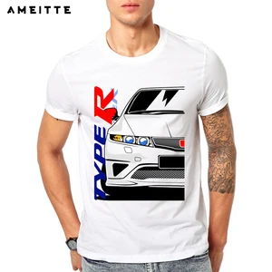 Klassiker Civic EP3 FD2 Typ R FN2 T-Shirts Neue Sommer Kurzarm JDM Legends T-Shirt Casual Boy Tops Sport Sport 6 Hauptverkäufe Honda Jdm Shirt - №3