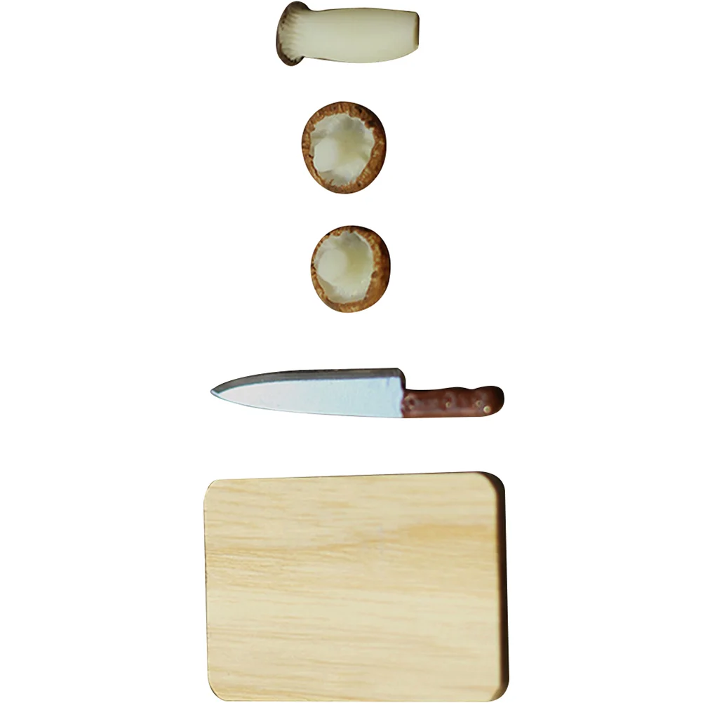 Dollhouse Cutting Board Mini Adornment Miniature Micro Scene Decoration Simulation Chopping Child