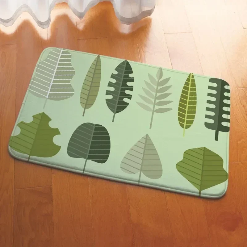 Forest Leaves Carpet Floor Mat Fluffy Pets Rug Bathroom Mat Kitchen Hallway Foot Rugs Office And Study Room Home Home Supplies