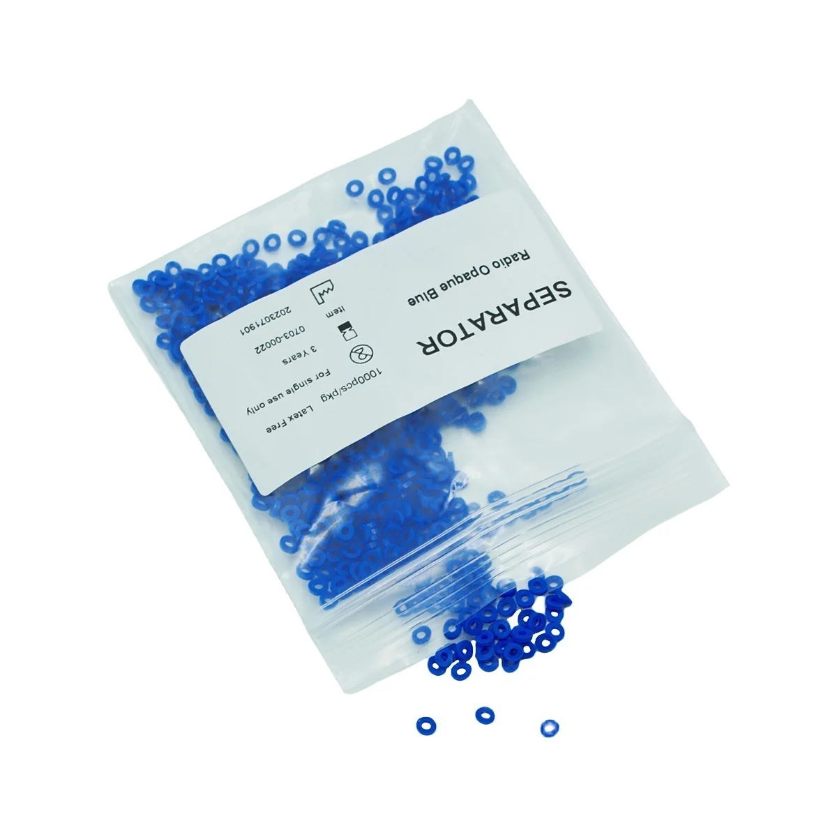 1000pcs/bag Dental Orthodontic Separators Elastic Rubber Band Rings Ligature Ties Dentist Materials