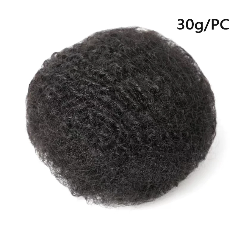 8 pouces Afro crépus bouclés en vrac cheveux humains pour tressage paquets 30 g/pc brésilien Remy cheveux couleur naturelle tresses cheveux pour les femmes