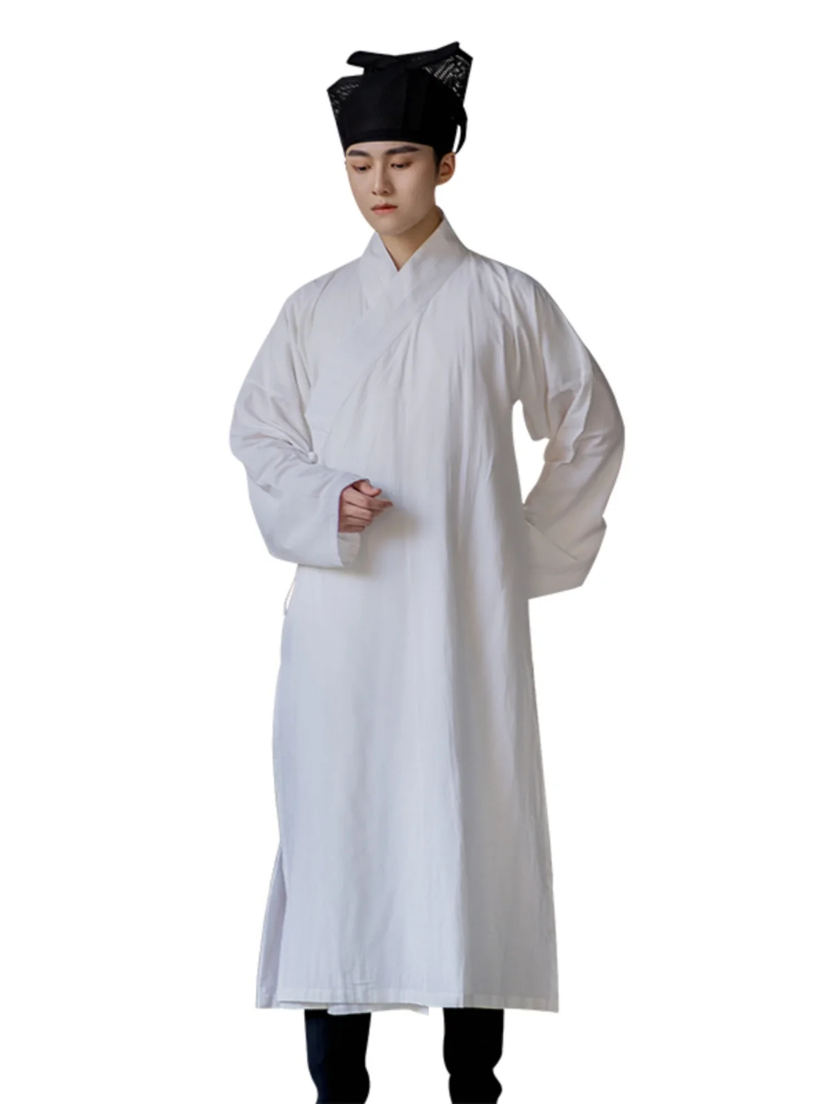 

95 % Cotton Han Suit Inside Lining Round Neck Pajamas Robe Inner Wear Ancient China-Chic Student Popular Indoor Clothing Spring