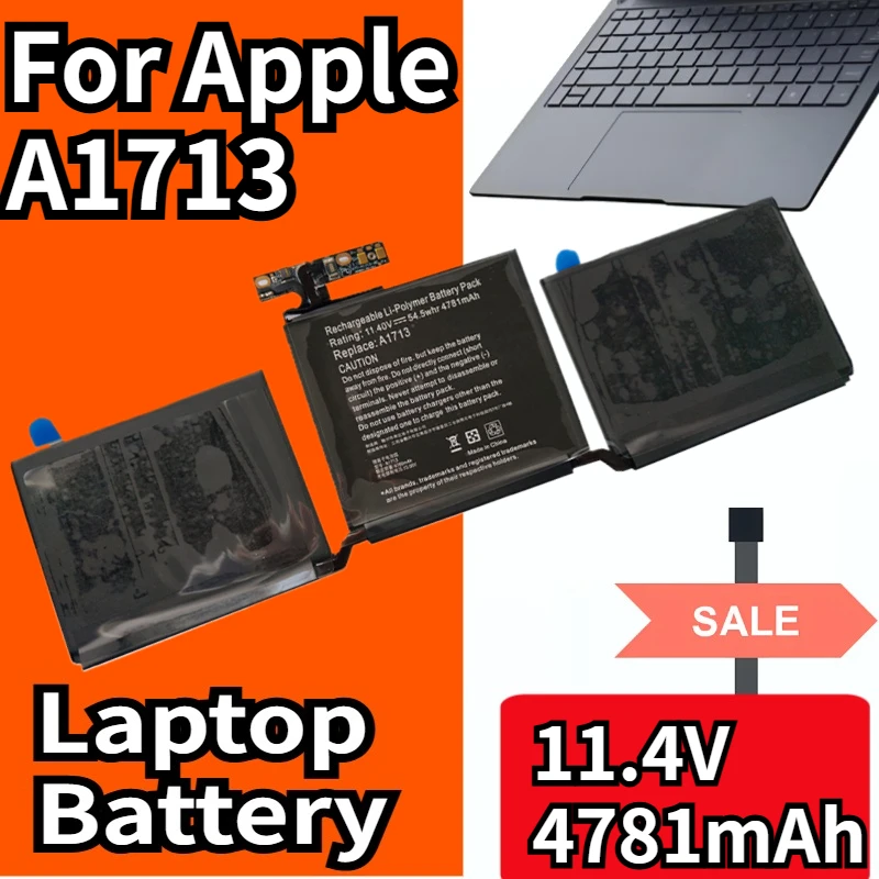 

New A1713 Laptop Battery for Apple MacBook Pro 13" A1708 2016 2017 EMC 2978 3164 020-00946 MLL42LL