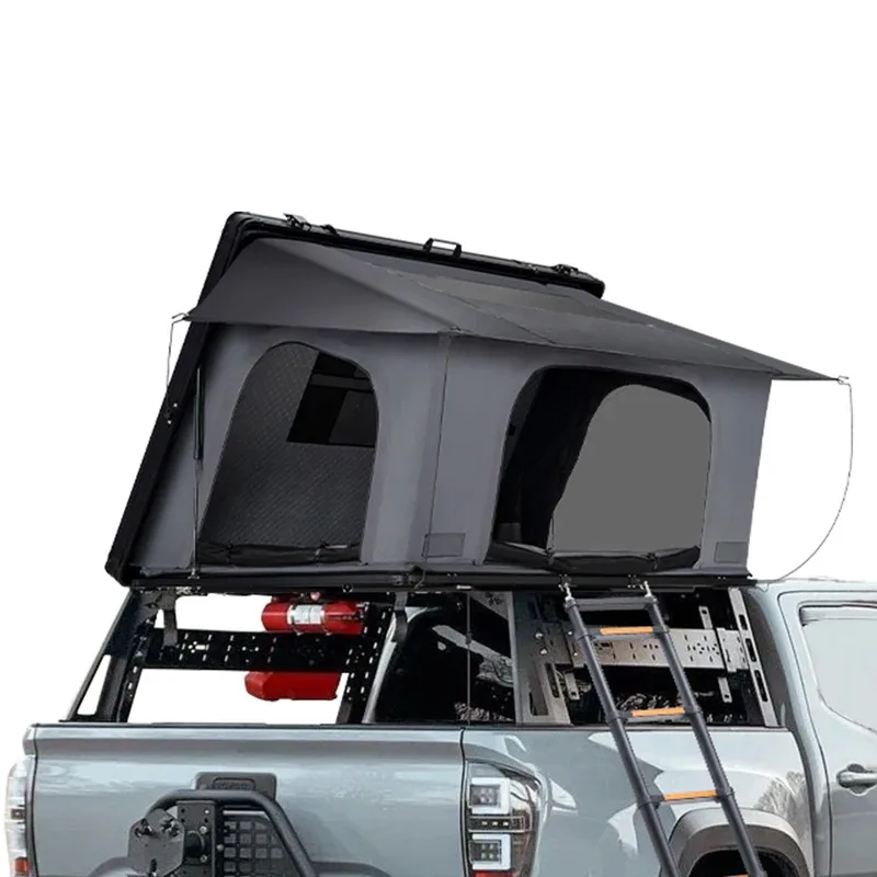 

SAN HIMA 1-3 Person Waterproof Lightweight Aluminum Hard Shell Rooftop Tent Camping Outdoor Triangle Car Roof Top Tent