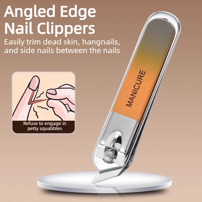 Complete 7 Pcs Set Manicure Kit Nail Clippers with Clippers Cuticle Pusher & Trimmer portable Gift For Women and Men