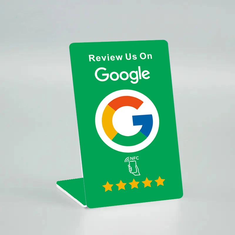 Personalizied Printing NFC Stand Display for Google Review Instagram Facebook Social Media