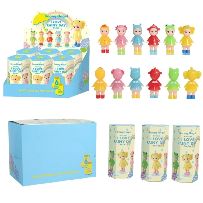 2025 New Fashion Play Blind Box Angel Raincoat Angel Figure anime Handmade Car Decoration Office Decoration Holiday Gift