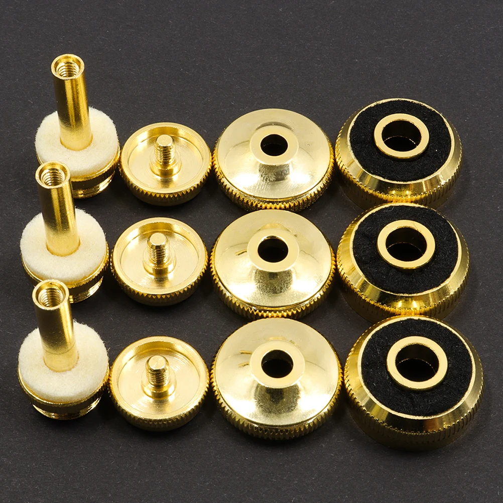 

1 set Practical Trumpet Button Set Small Valve Caps for Trumpet Repair Metal Replacement Musical Instrument Tools