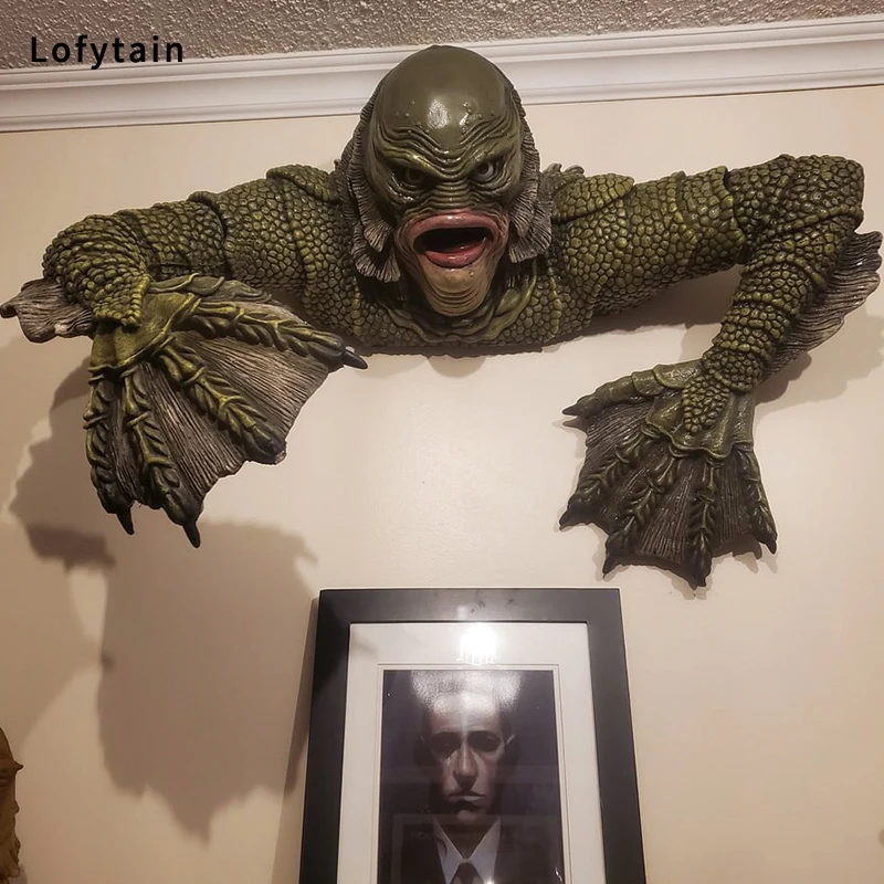 Creature Black Lagoon Model Cosplay Lizard Man Room Decoration Halloween Kids Props