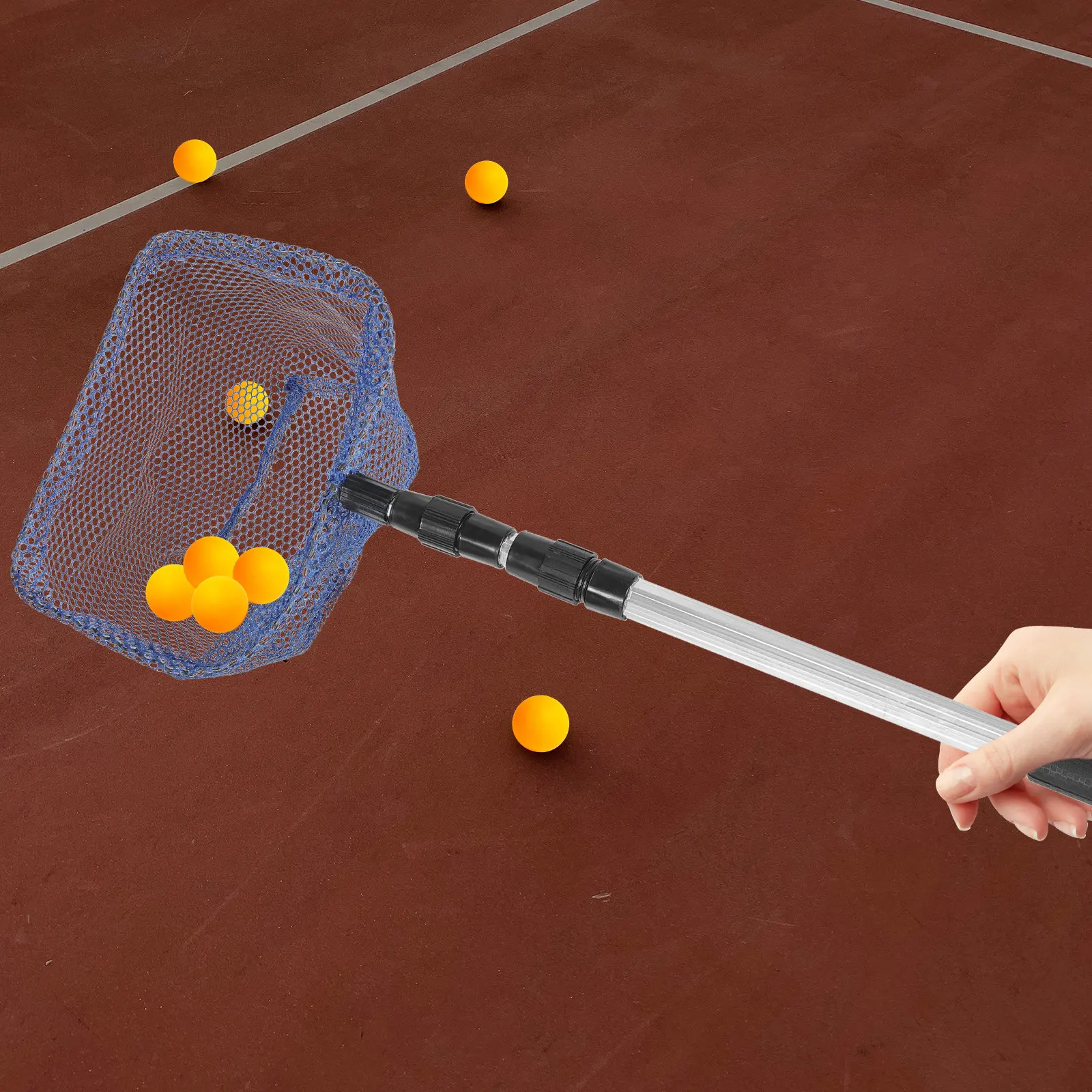 

Adjustable Telescopic Ball Picker for Tennis and Table Tennis Balls High Strength Stainless Steel ABS Material Ball