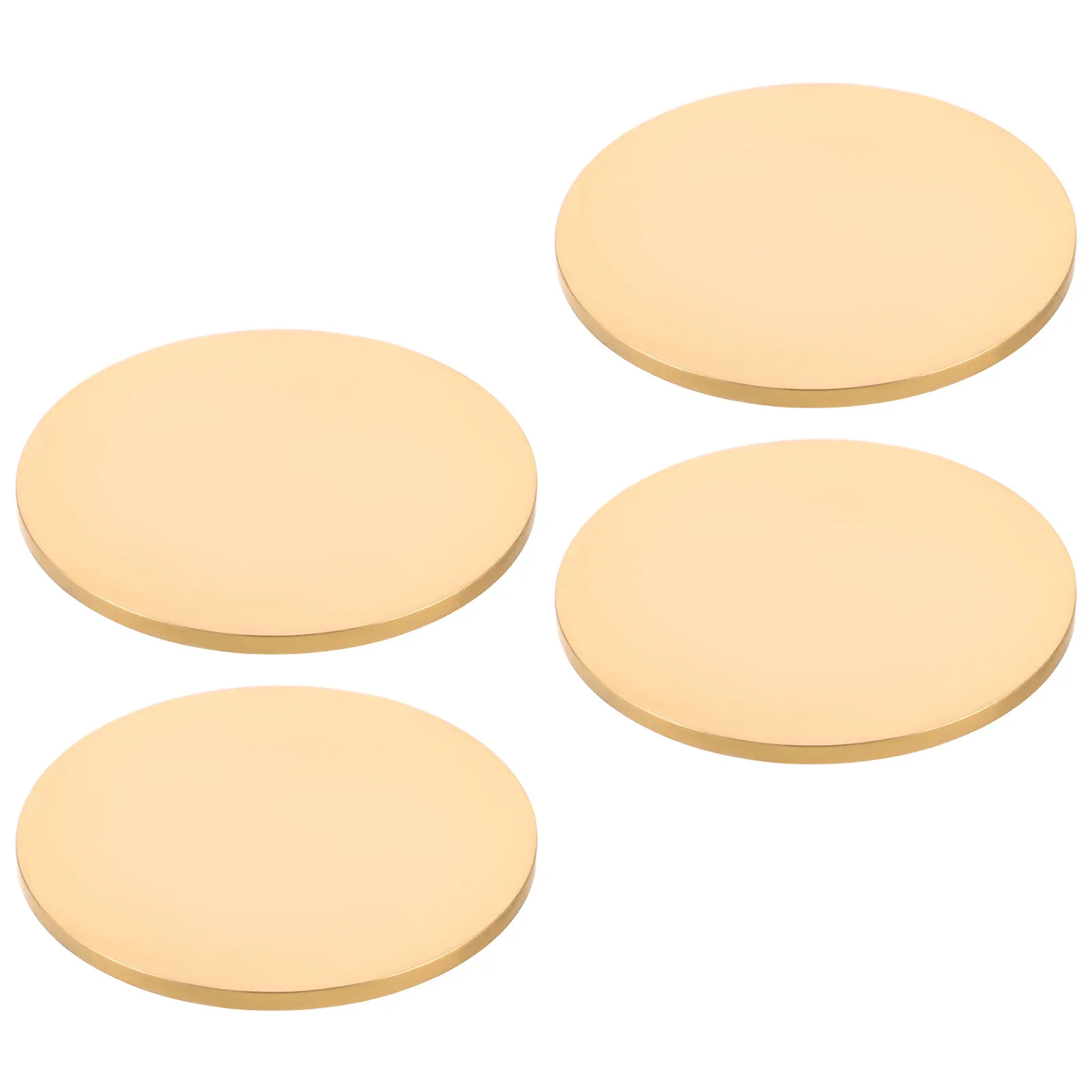 

4Pcs Copper Material Stamping Plates for Hand-Operated Metal Stamps High Hardness Embossing Sheets for DIY Craft Projects