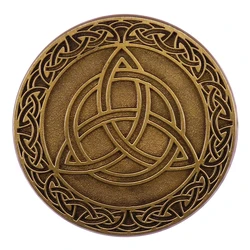 Vintage Nordic Viking Triangle Celtic Knot Enamel Pin Amulet Badge Brooch Jewelry Backpack Decoration Accessories