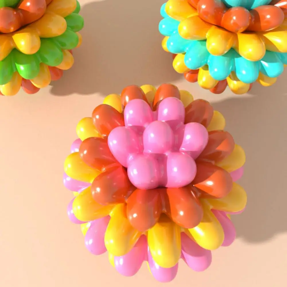 Gentle Dog Toy Heavy-duty Spiky Dog Chew Ball Oral Care Molar Toy for Medium Dogs Durable Rubber for Strong for Strong