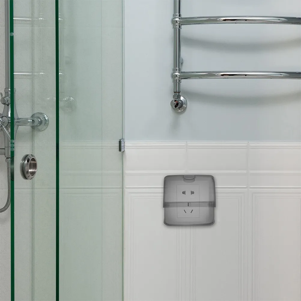 2Pcs Waterproof Weatherproof Outlet Cover Box Splashproof Outdoor Electrical Socket Protector Universal Cover Garden Socket Box