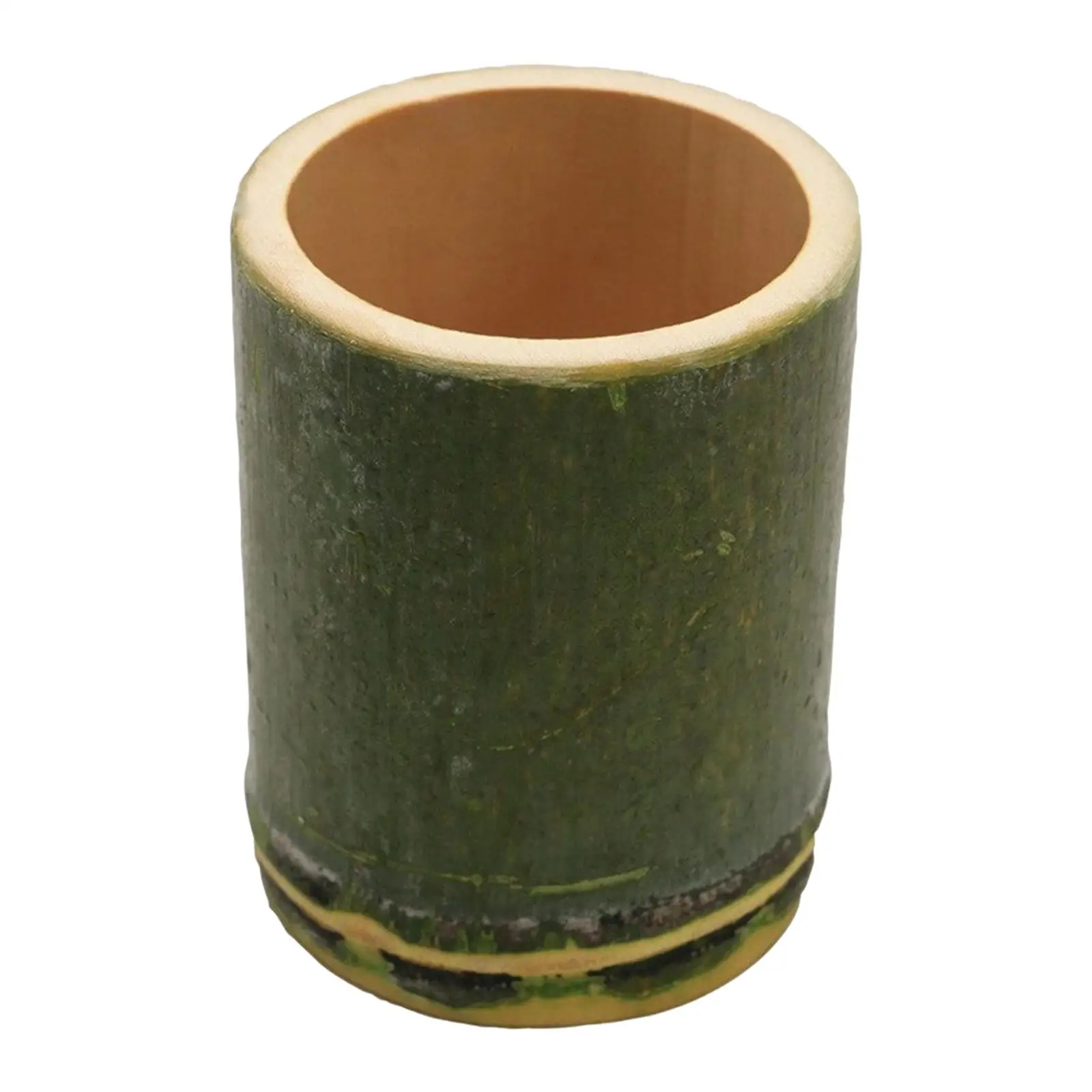 Natural Bamboo Tube Snack Cup Parfait Ice Cream Mug Contemporary Style for Dinner Party Celebration