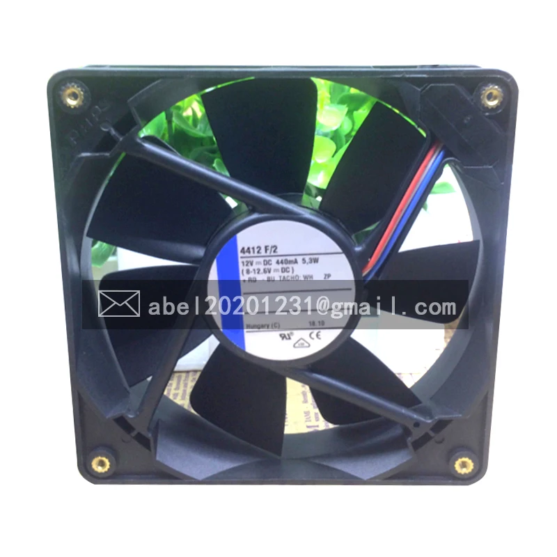 BRAND NEW 4412F/2 DC12V 5.3W COOLING FAN COOLER 12025 12CM 120*120*25MM