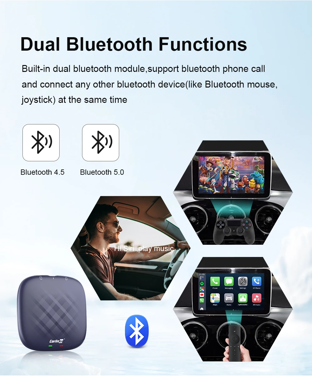 CarlinKit 8+128G CarPlay Ai Box Plus Android 13 Wireless Android Auto CarPlay QCM6125 665 FOTA Upgrade Für VW Audi Kia Fiat Ford Nissan Skoda Volkswagen Mazda Haval – Detail 17