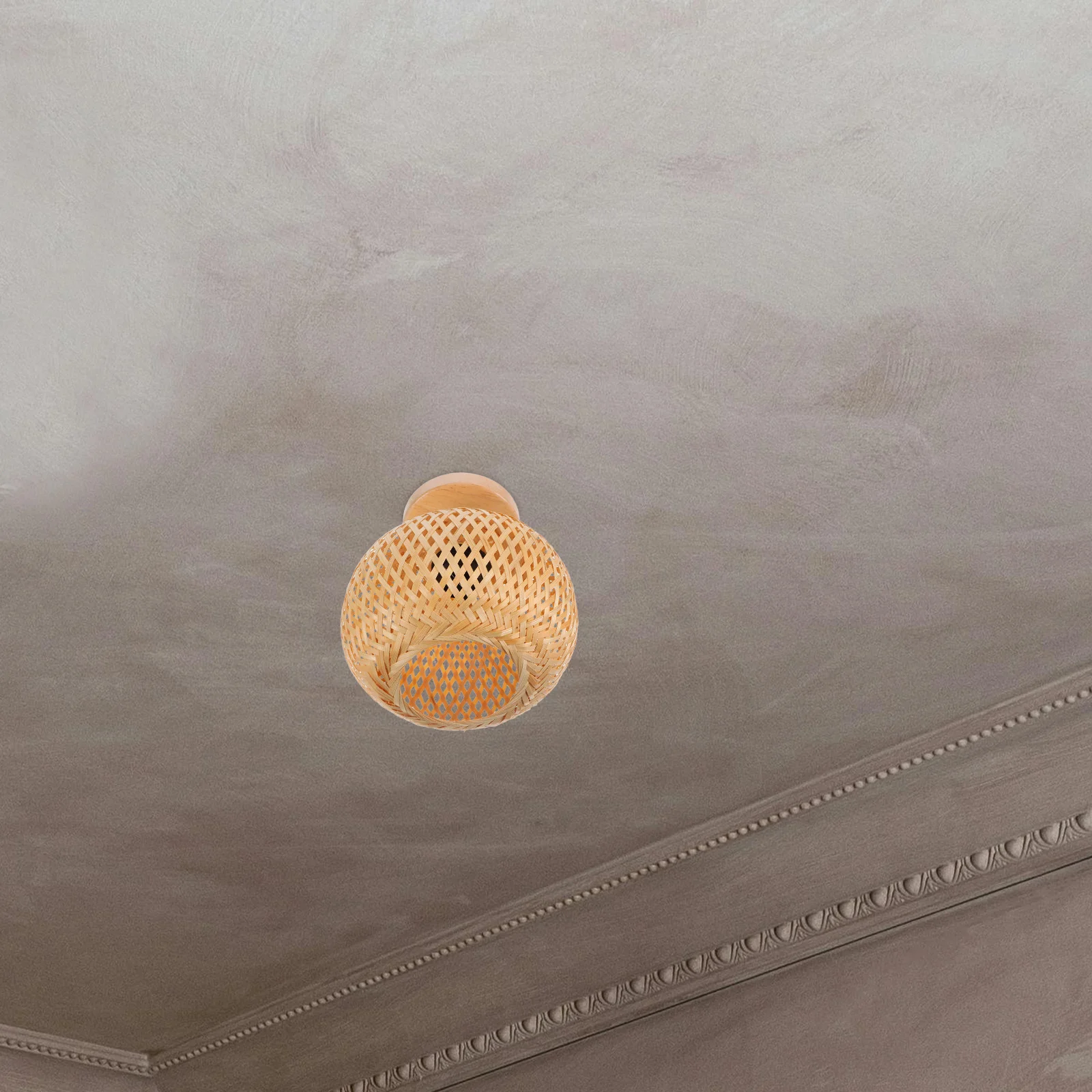 

Bamboo Woven Ceiling Light Vintage Rustic Lamp For Living Room Bedroom Dining Room Farmhouse Decorative Lighting