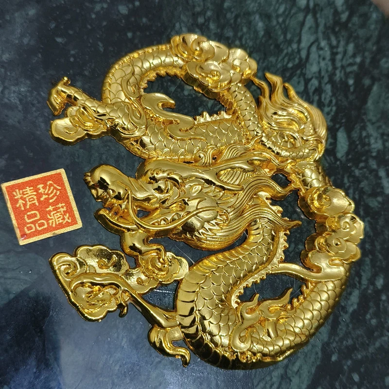 Manufacturer wholesale of medicinal stone and crafts, home decorations, auspicious dragon jade plate ornaments, live supply