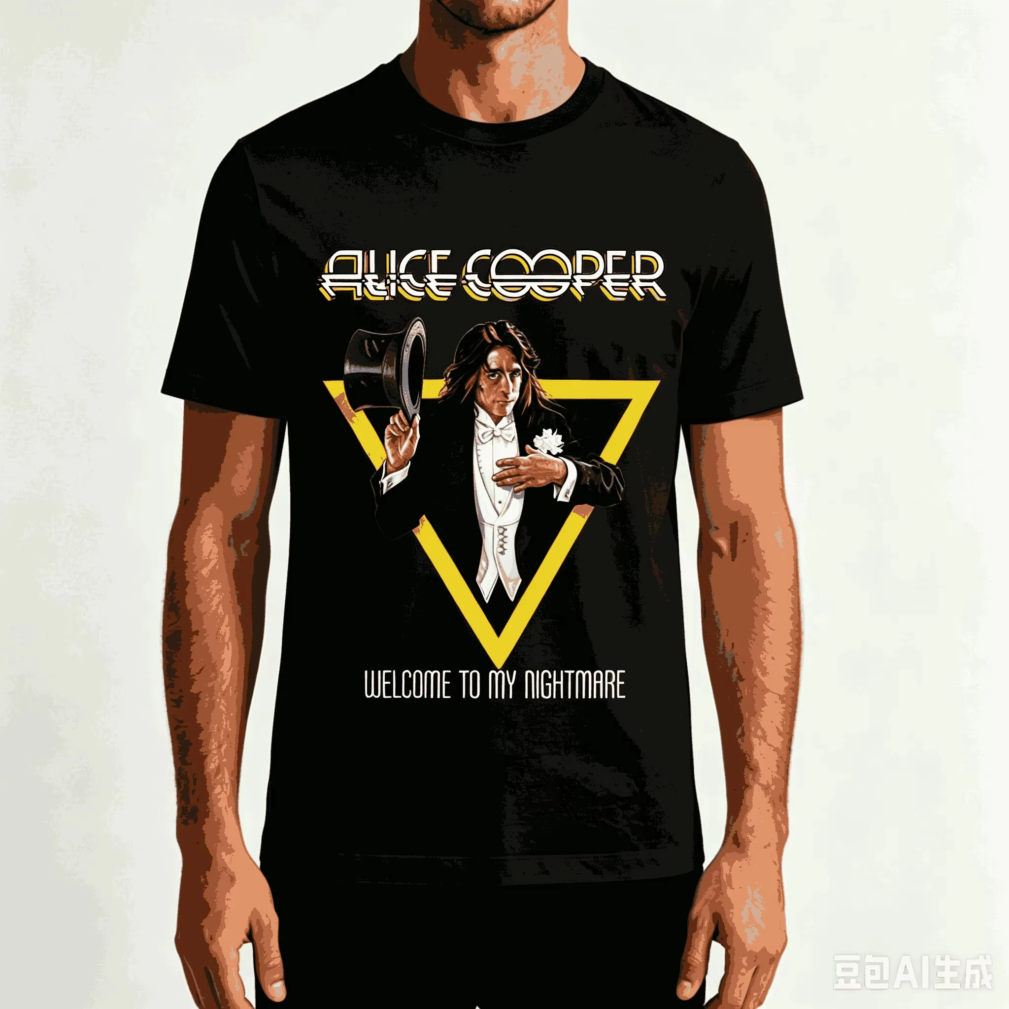 2026 new Alice Cooper T-shirt  Suitable for both men and women. Bathhouse style loose short-sleeved streetwear. High quality.