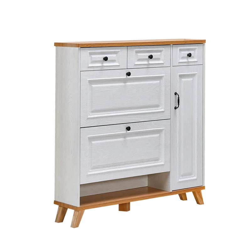 TTNordic-zapatero de cubo basculante ultrafino, entrada moderna y sencilla, mueble de vestíbulo para el hogar de 17cm, mueble de almacenamiento con puerta