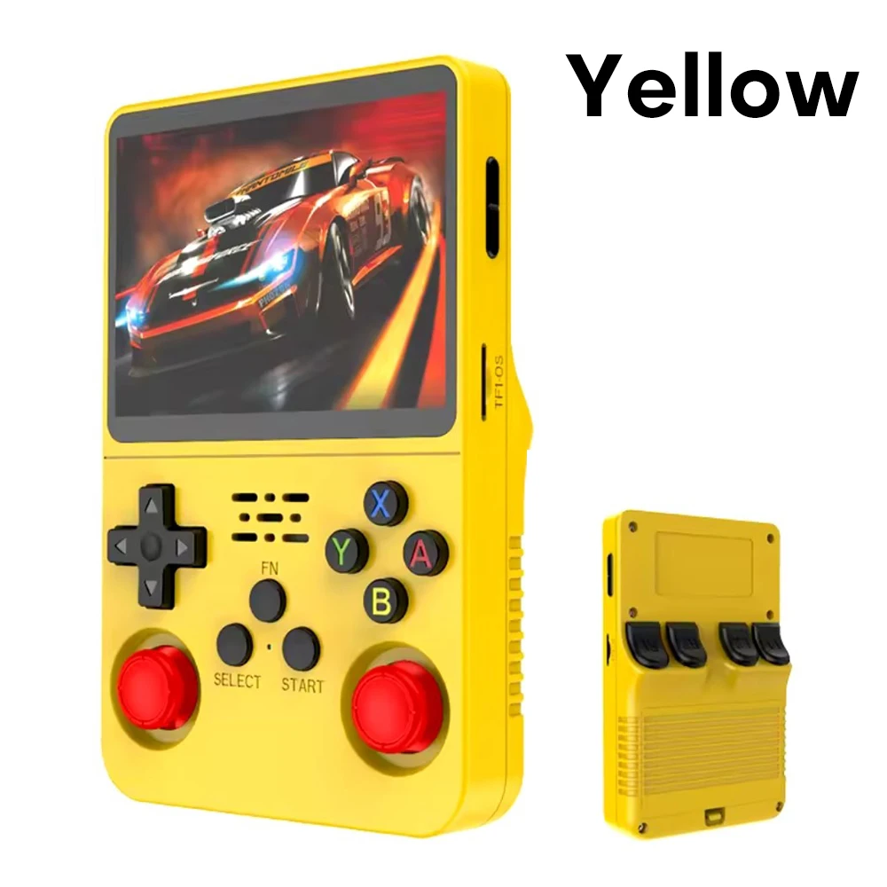 XISKT R36S Retro Handheld Videospielkonsole Linux System 3,5'' IPS Bildschirm 64/128GB RK3326 Chip 15000+Spiel Tragbarer Taschenspiel-Player 8