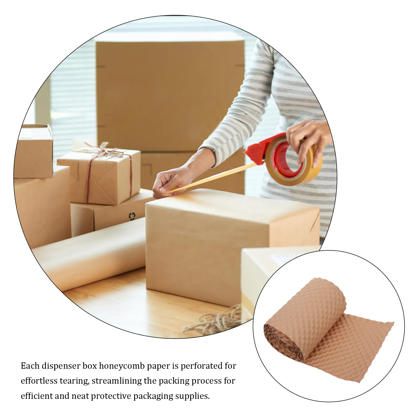 Honeycomb Wrapping Paper Roll For Shipping Packaging Paper Resell Packing 787x11 6IN Expandable Cushioning Protective