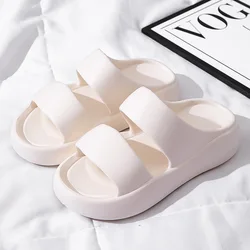 Summer Women EVA Slippers Men 2024 Bathroom Non-Slip Slides Girl Outdoor Beach Casual Sandals Couple Soft Thick Soled Flip Flops