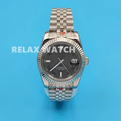 36mm 39mm Sapphire Glass Log Style Stainless Steel Watch Japanese Nh35 Automatic Mechanical Movement Y