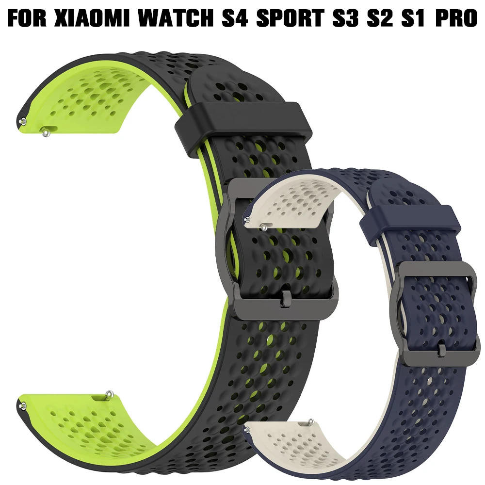 20mm 22mm Silicone Strap For Xiaomi Watch S4 Sport S3 S2 S1 Active Pro Wristband Mi Watch 2 Pro Color Bracelet Band Accessories